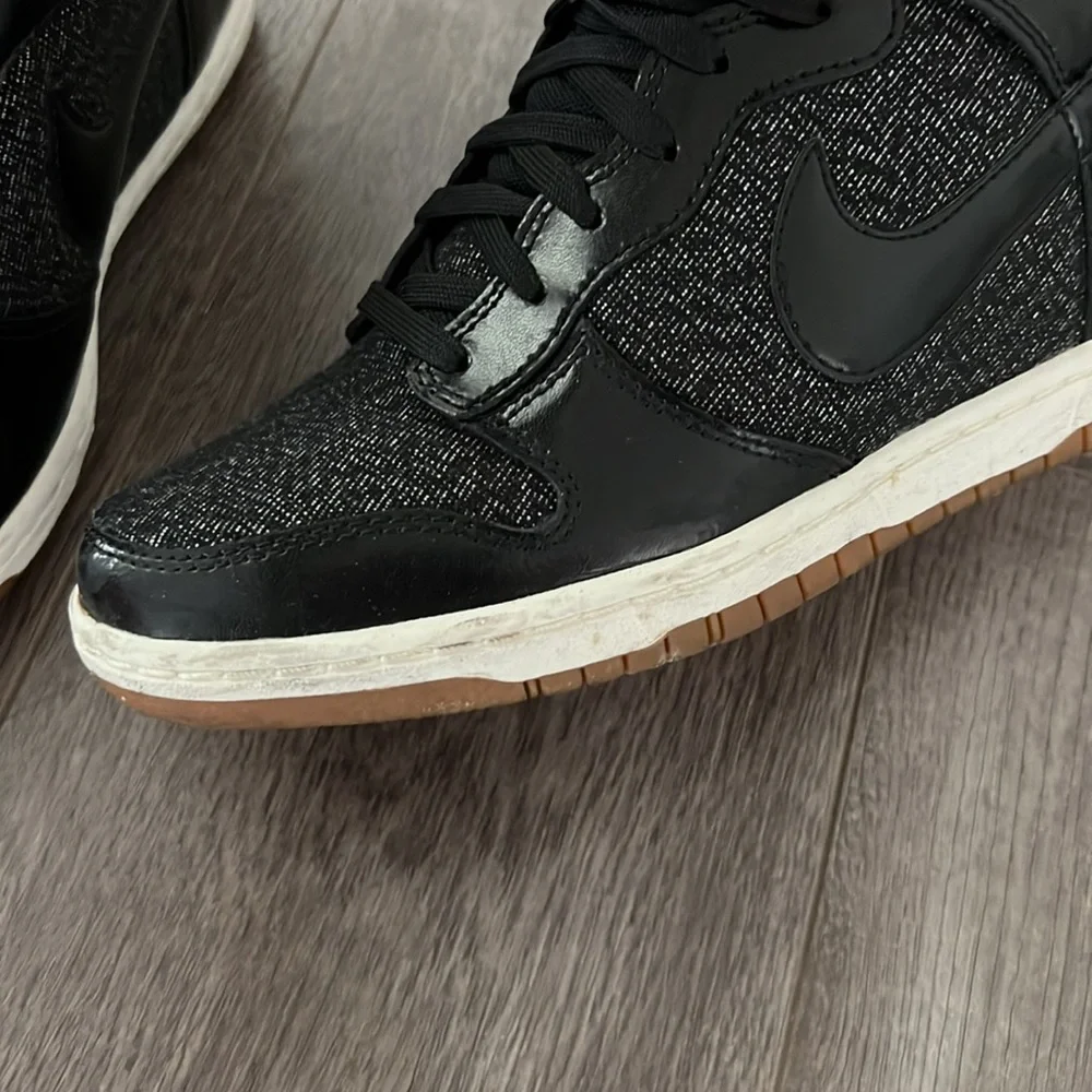 Nike Black and White High-Top Sneakers